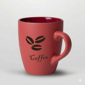 taza roja café